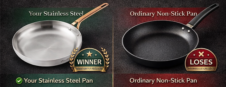 Non-Stick vs Stainless Steel Cookware; Which Is Better for Your Kitchen?