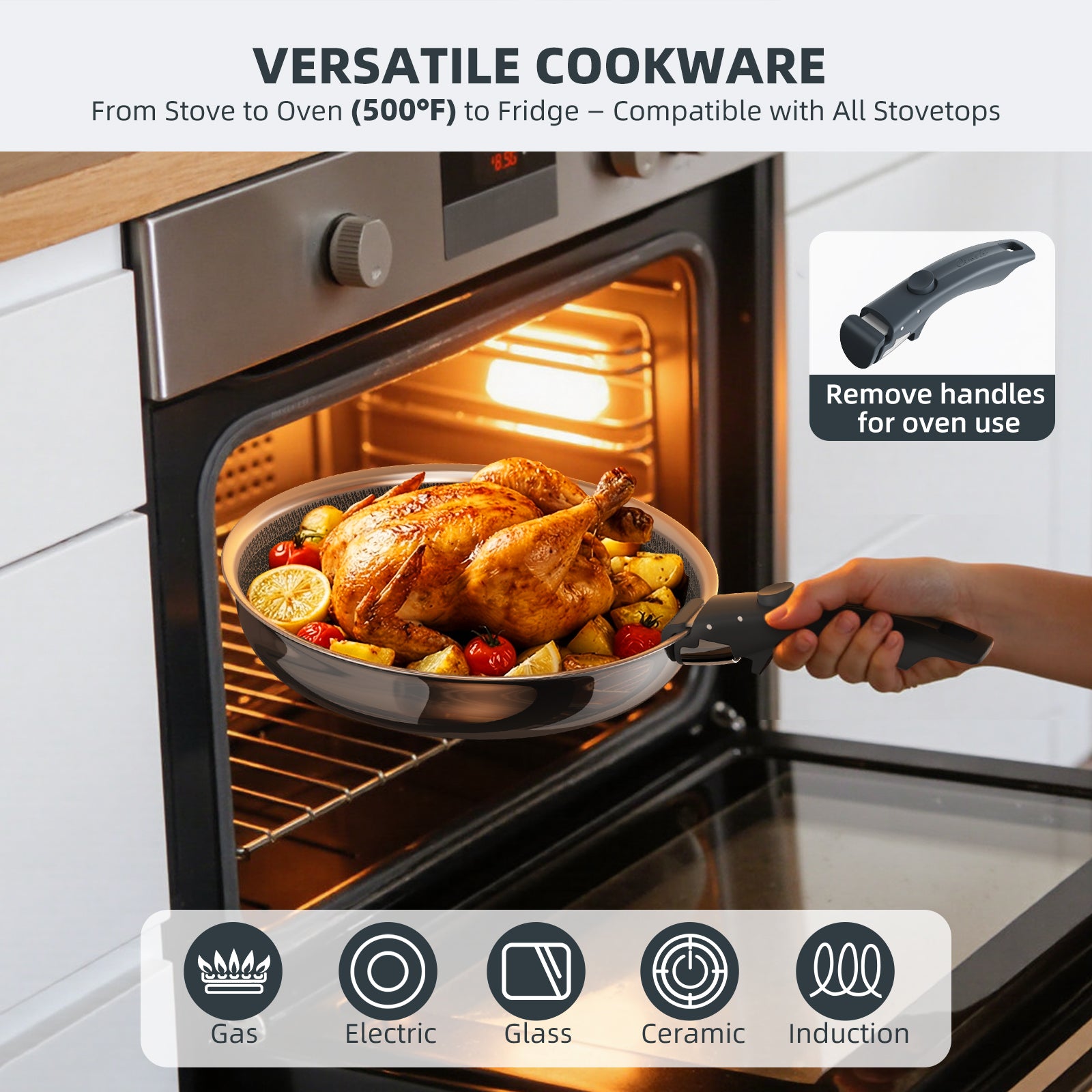 6-Piece Hybrid Stainless Steel Cookware Set — Ciwete (view 9)