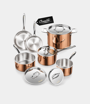 10-Piece Stainless Steel Cookware Set