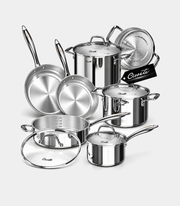 11-Piece Stainless Steel Cookware Set