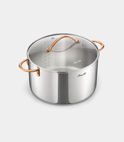 Ciwete Stainless Steel Stock Pot with Lid, 8 qt / 7.57 L