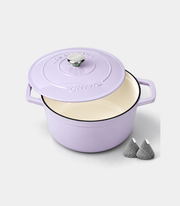Enameled Cast Iron Dutch Oven, 4.4 qt / 4.16 L, Light Purple