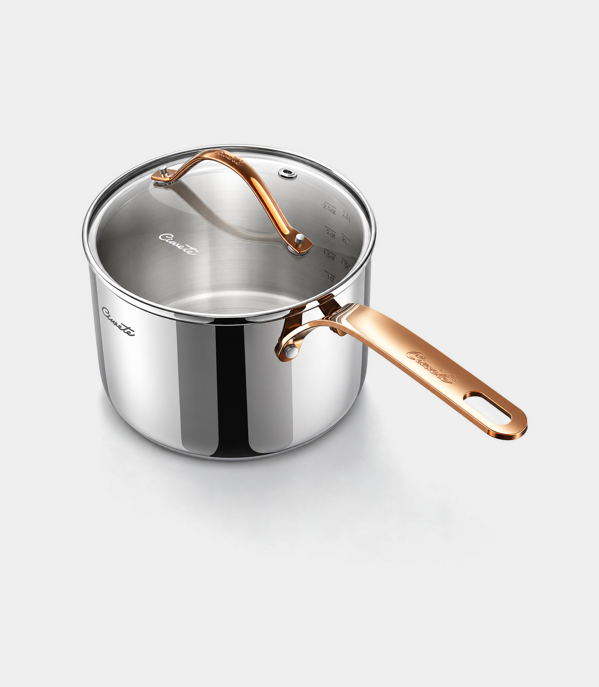 Stainless Steel Sauce Pan with Lid, 3 qt / 2.84 L — Ciwete