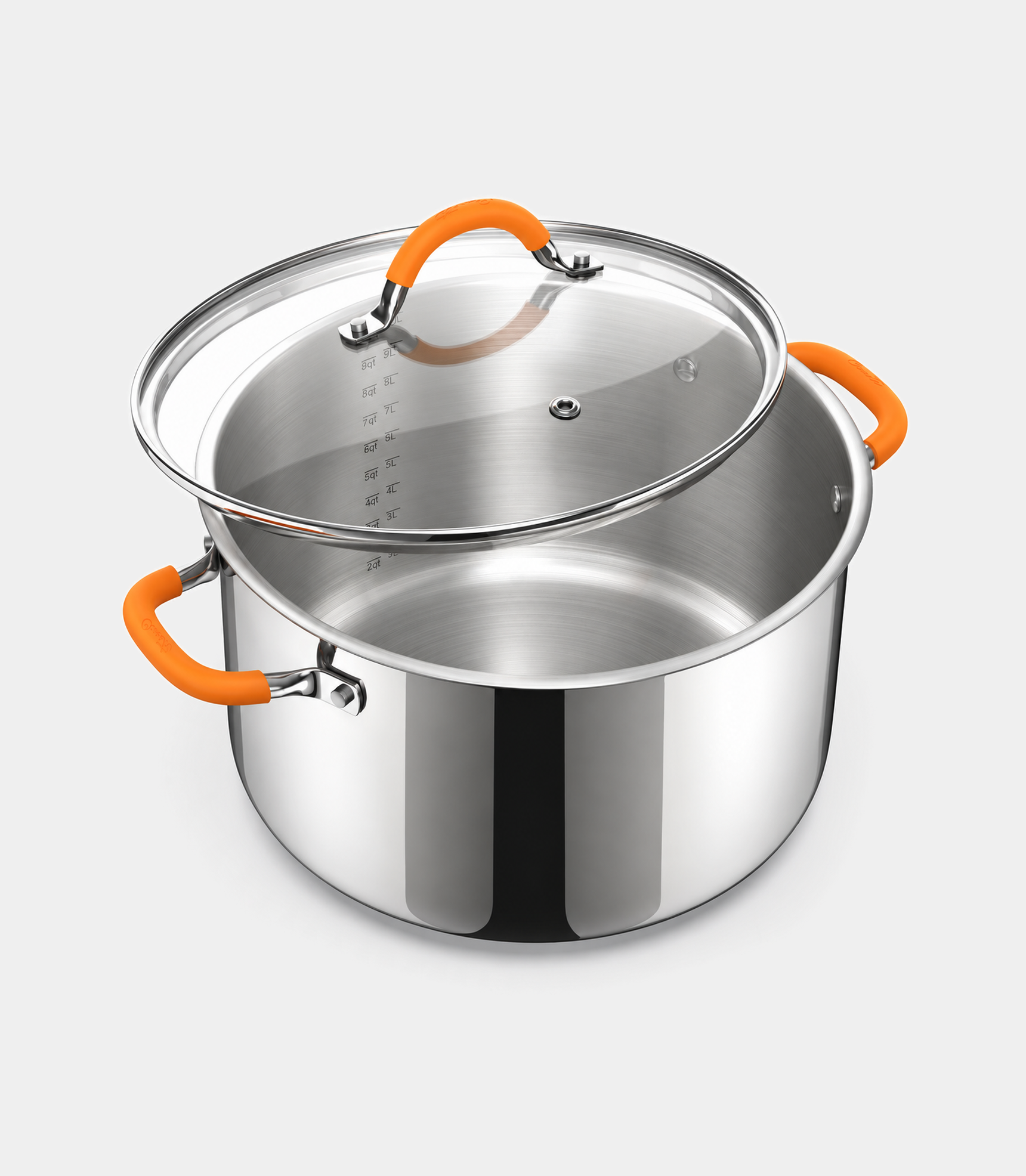 Stainless Steel Stock Pot with Lid, 11 qt / 10.41 L — Ciwete