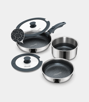 6-Piece Hybrid Stainless Steel Cookware Set