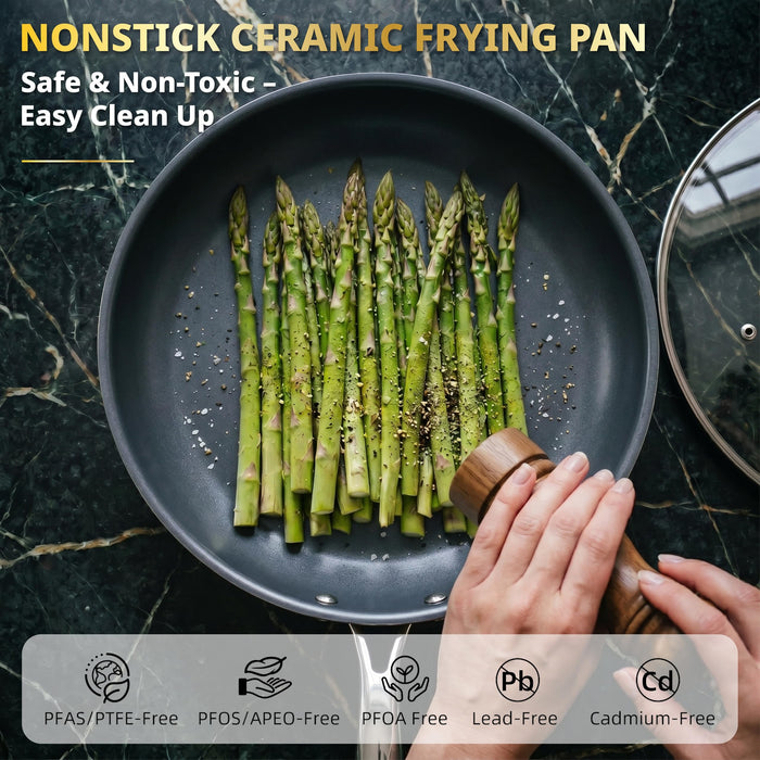 11-Piece Nonstick Stainless Steel Cookware Set — Ciwete (view 4)