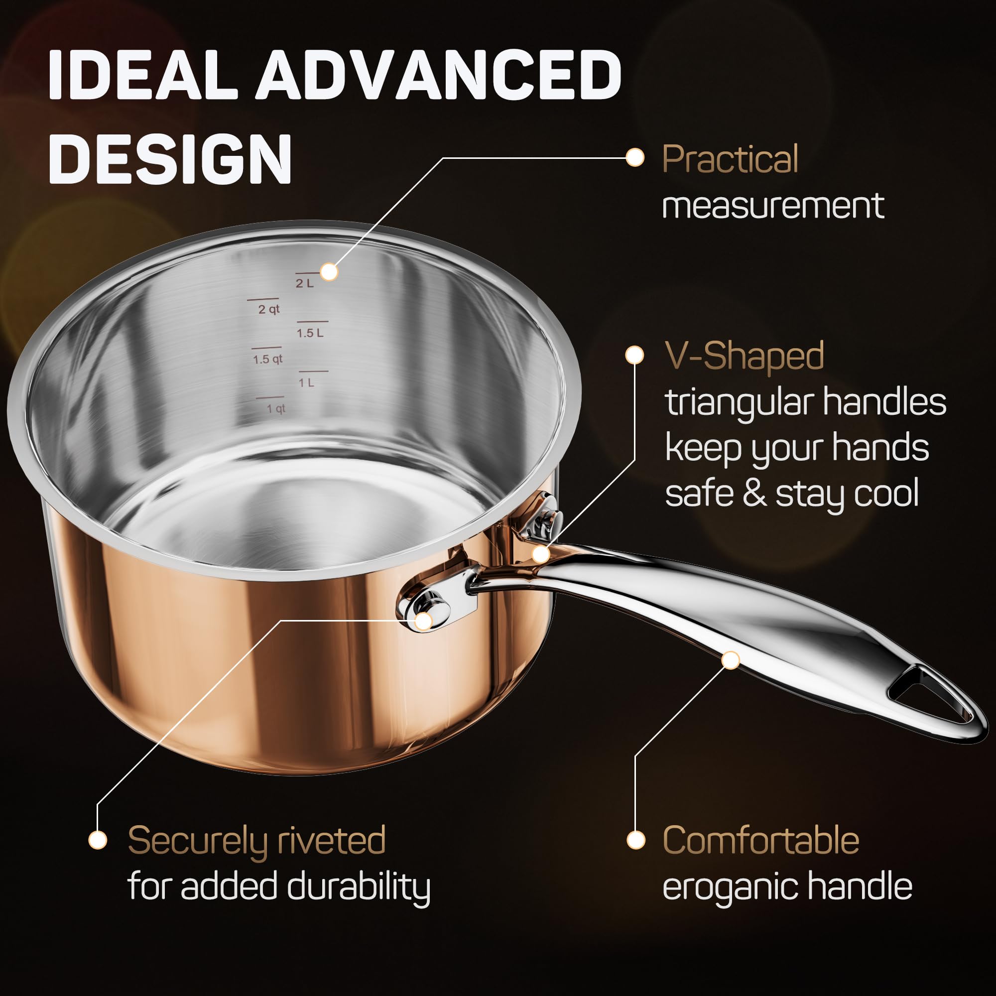 10-Piece Stainless Steel Cookware Set — Ciwete (view 5)
