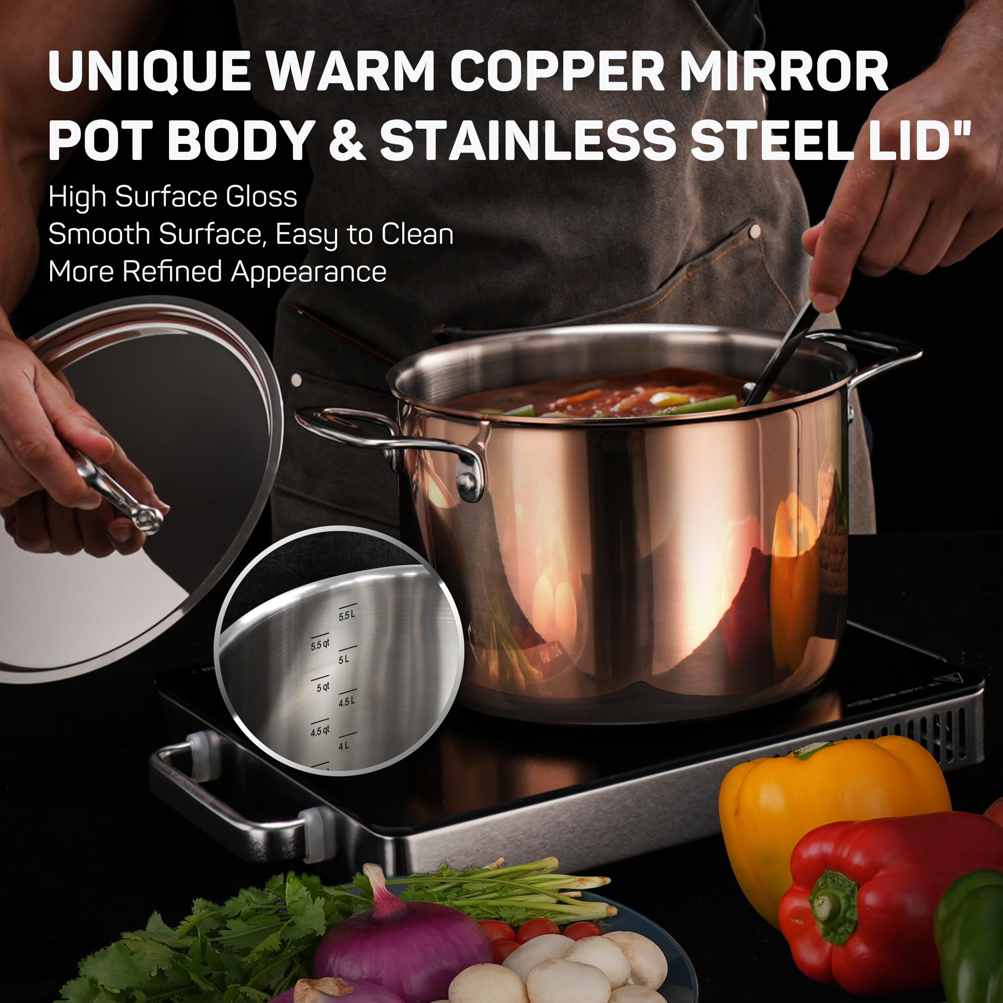 10-Piece Stainless Steel Cookware Set — Ciwete (view 6)